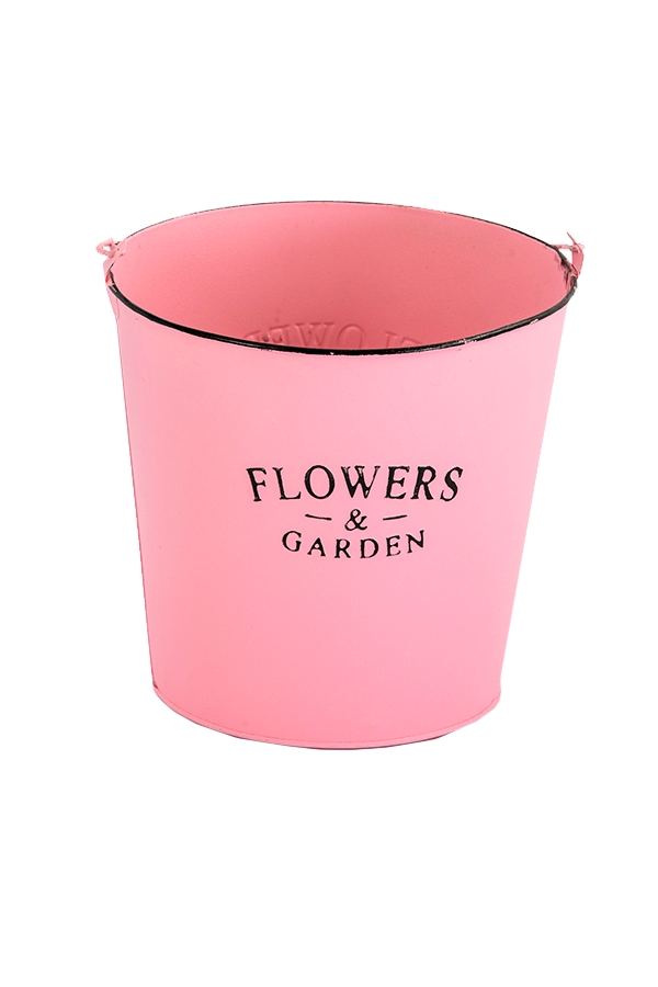 דלי פח ורוד FLOWERS 30 שח