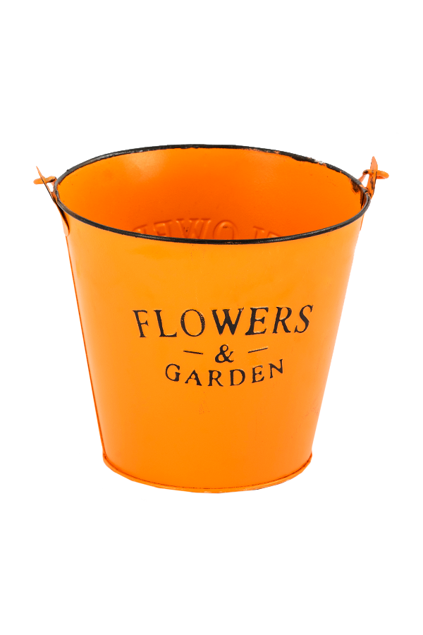 דלי פח כתום FLOWERS 30 שח_